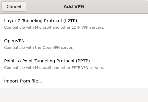 vpn l2tp added